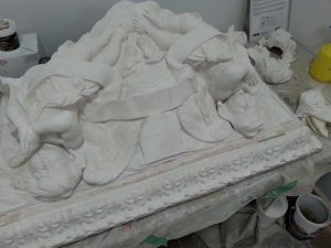 FPDR plaster cast from mold